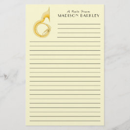 Papelaria Sousaphone Marching Banda Música Professora Músico