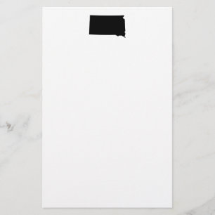 Papelaria South Dakota em preto e branco