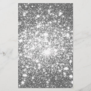 Papelaria Sparkle de Cinza prateada