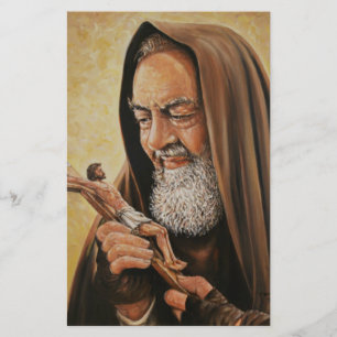 Papelaria St. Crucifixo do padre do Pio do padre