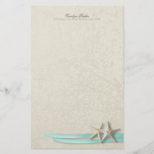 Papelaria Starfish e Aqua Ribbon