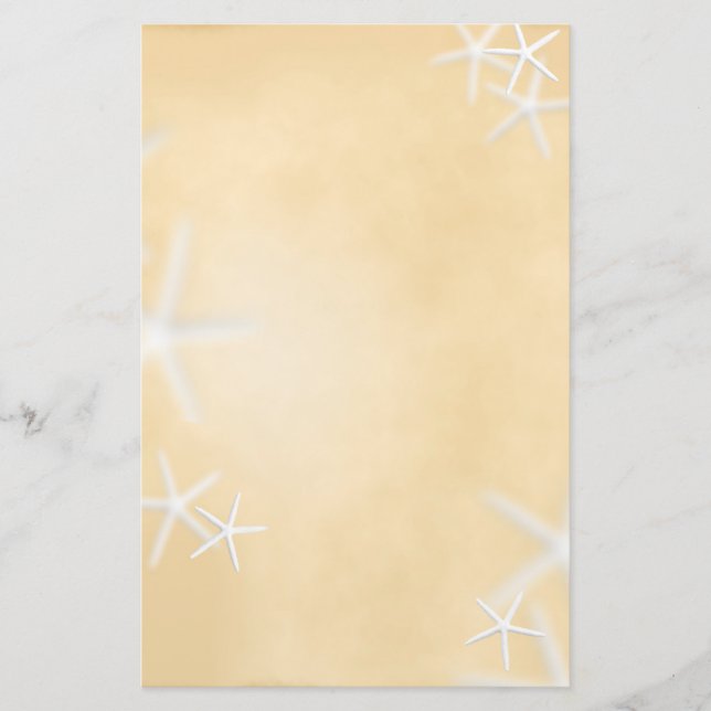 Papelaria Starfish no Papel de carta castanho (Frente)