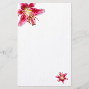 Papelaria Stargazer Lily - Papel de carta de Vazio decorado