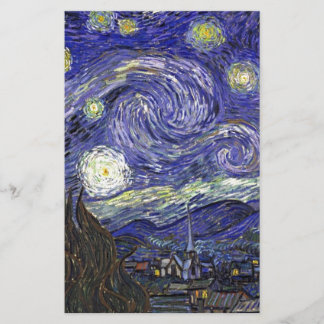 Papelaria Starry Night, Vincent Van Gogh.