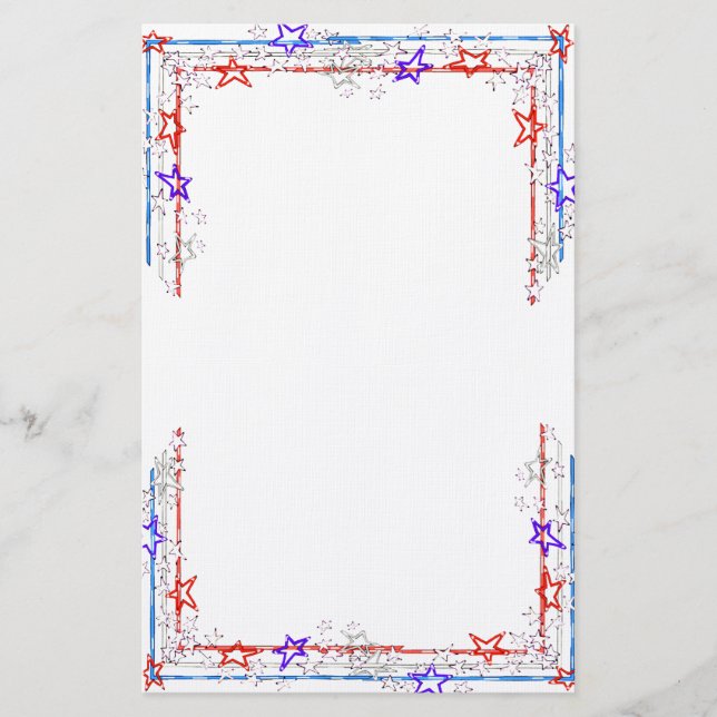 Papelaria Stars and Stripes Stationery (Frente)