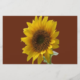 Papelaria Stationary paper sunflower