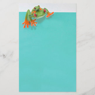 Papelaria Stationery green frogs