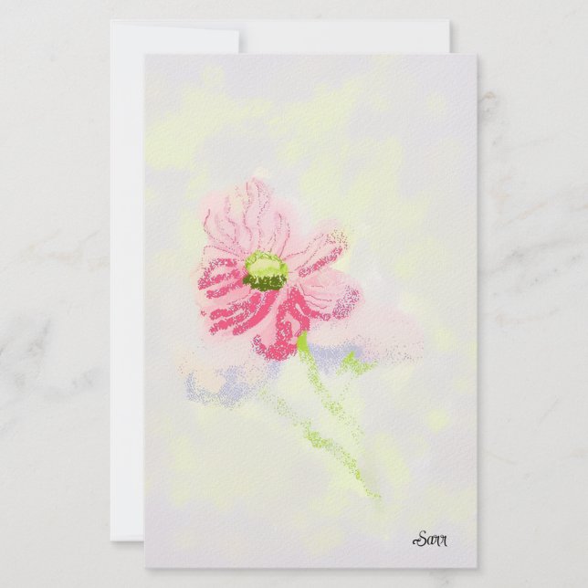 Papelaria Stationery : Iris Flower (Frente)