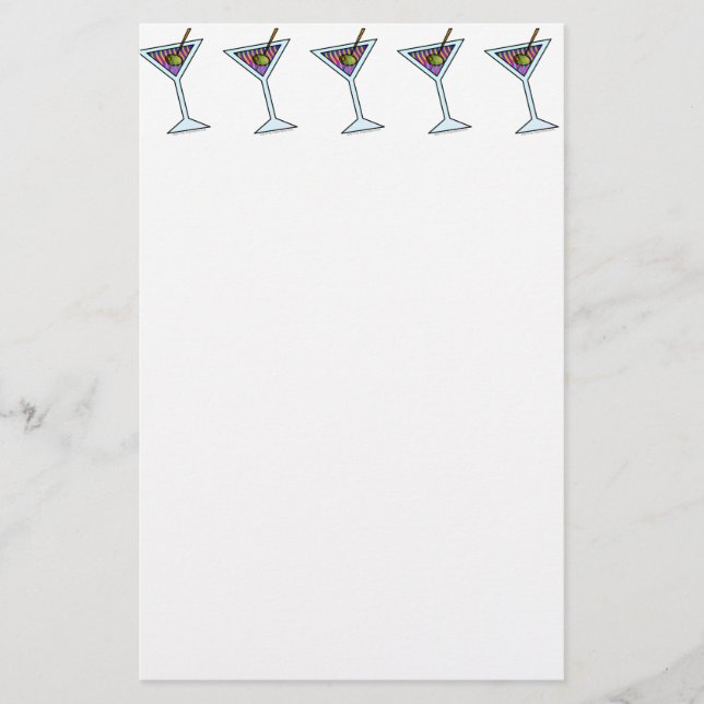Papelaria STATIONERY MARTINI Personalizável (Frente)