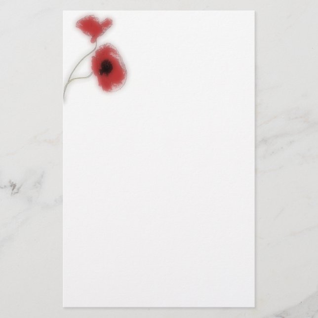 Papelaria Stationery poppy (Frente)