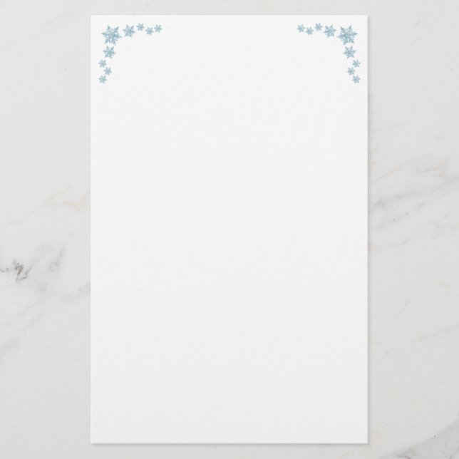 Papelaria Stationery Snowflake (Frente)