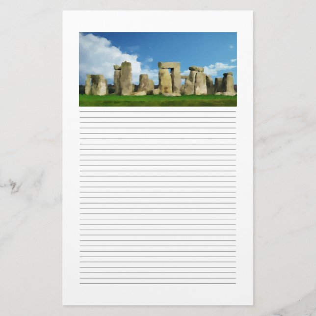 Papelaria Stonehenge Lined Stationery (Frente)