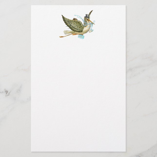 PAPELARIA STORK BABY SHOWER (Frente)
