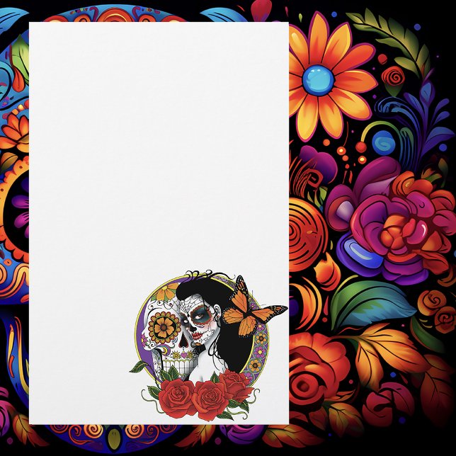 Papelaria Sugar Skulls Art Nouveau (Criador carregado)