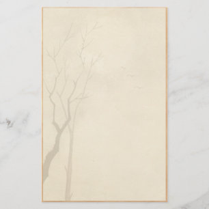 Papelaria Sumi-e japonês do cenário da lua da noite do