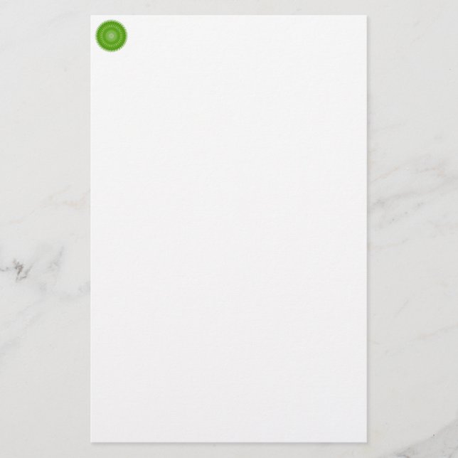 Papelaria Sun Mandala verde (Frente)