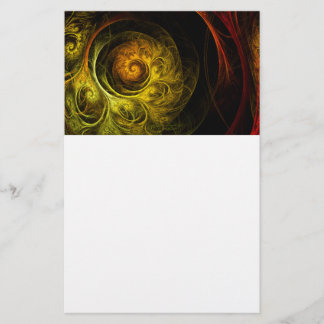Papelaria Sunrise Floral Red Abstrato Art Stationery