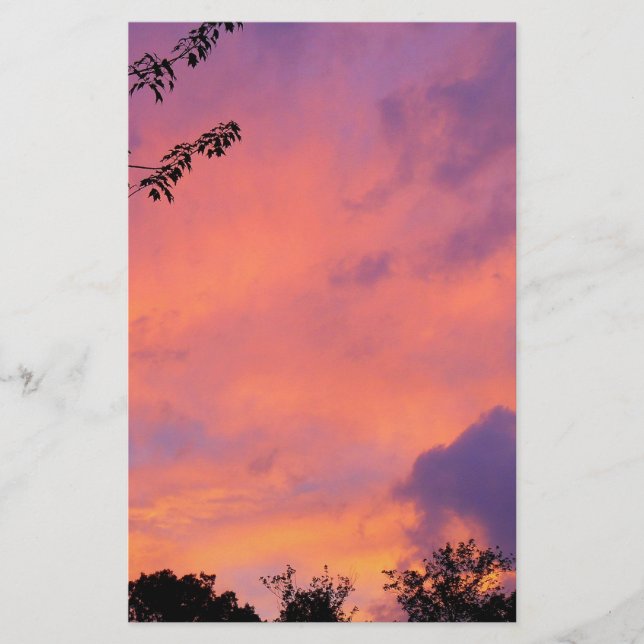 Papelaria Sunset de Verão (Frente)