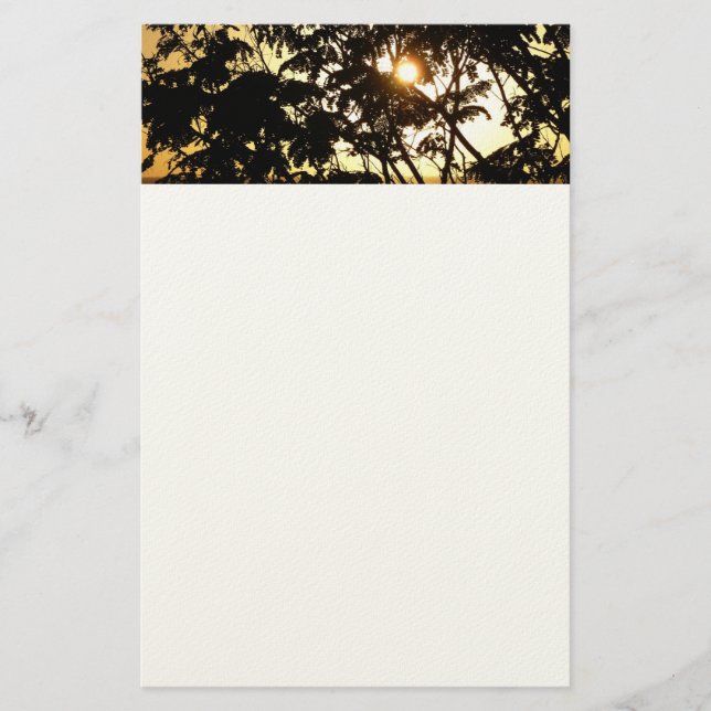 Papelaria Sunset Through Tres I Fotografia Tropical (Frente)