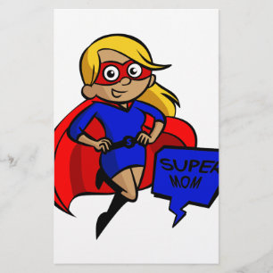 Papelaria super-mãe loira