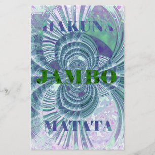 Papelaria Swaga Jambo Hakuna Matata Quênia Giraffe Safari Wo