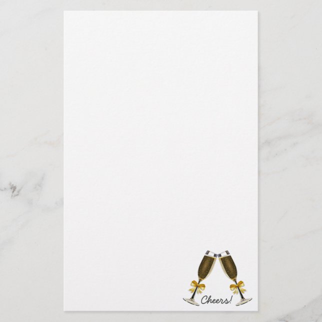 Papelaria Taças de Champanhe para Brindes (Frente)