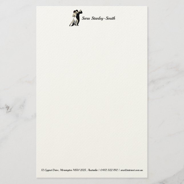 Papelaria Tango Dancers (Frente)