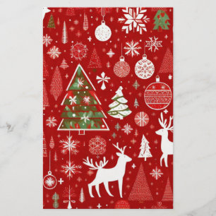 Papelaria Tema de Natal Floco de neve