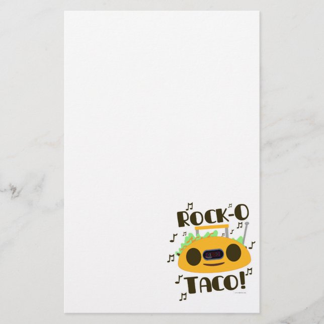Papelaria Tempo engraçado do Taco da Rocha-o (Frente)