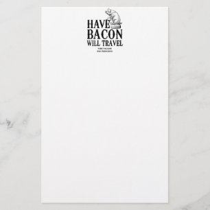 Papelaria Tenha Bacon Will Viagem