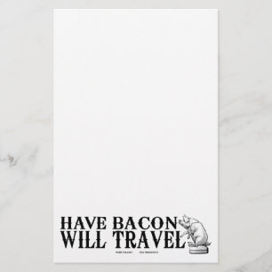 Papelaria Tenha o bacon viajará