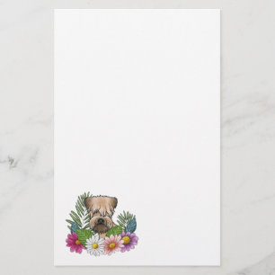 Papelaria Têrrier de Wheaten de Capa Macia Cor Flores Colori