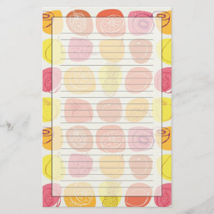 Papelaria Teste padrão da fruta