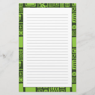 Papelaria Teste padrão de Tiki