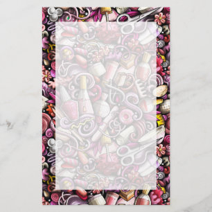 Papelaria Teste padrão do estúdio do prego