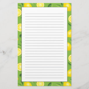 Papelaria Teste padrão do fundo dos limões