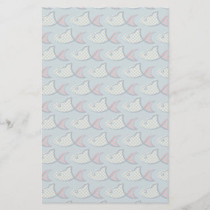 Papelaria Teste padrão dos peixes das bolinhas