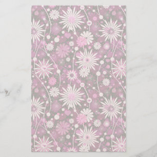 Papelaria Teste padrão floral dos namorados