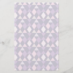 Papelaria Teste padrão geométrico árabe roxo