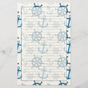 Papelaria Teste padrão náutico