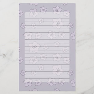 Papelaria Teste padrão Pastel bonito da flor de cerejeira d