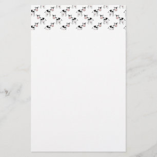 Papelaria Teste padrão preto e branco da vaca