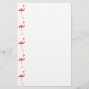 Papelaria Teste padrão simples do flamingo cor-de-rosa