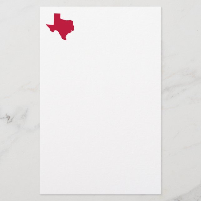 Papelaria Texas em Vermelho (Frente)