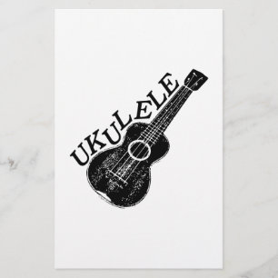 Papelaria Texto E Imagem Do Ukulele