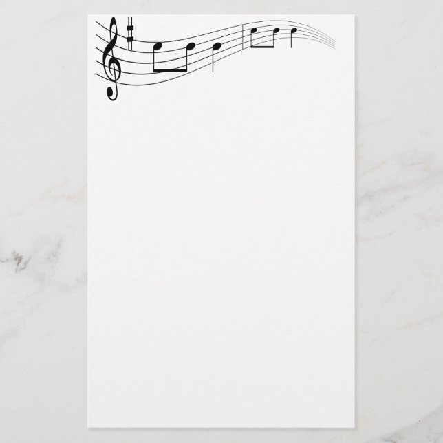 Papelaria Texto musical (Frente)