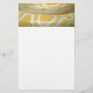 PAPELARIA TEXTURAS DA PELE DE COBRA DE BOA BRANCO AMARELO PA