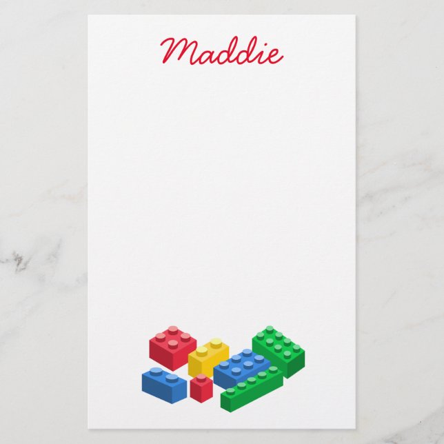 Papelaria Tijolos para a construção de brinquedos crianças c (Frente)