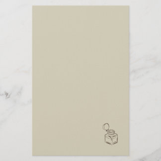 Papelaria Tinteiro Dark Academia – Biblioteca Vintage Minima