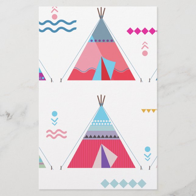Papelaria tipi rosa (Frente)